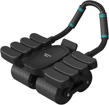 Automatic Rebound Abdominal Wheel with 8 Elbow Supports, Four-Mute Roller, Plank Exercise Roller For Abdominal & Core Strength Training