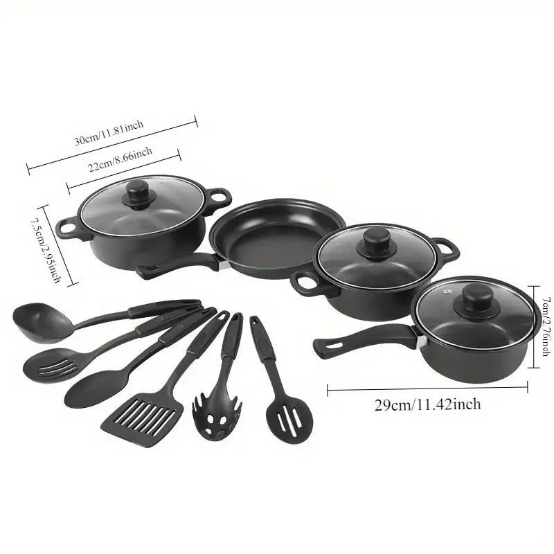 Premium 13-Piece Nonstick Cookware Set