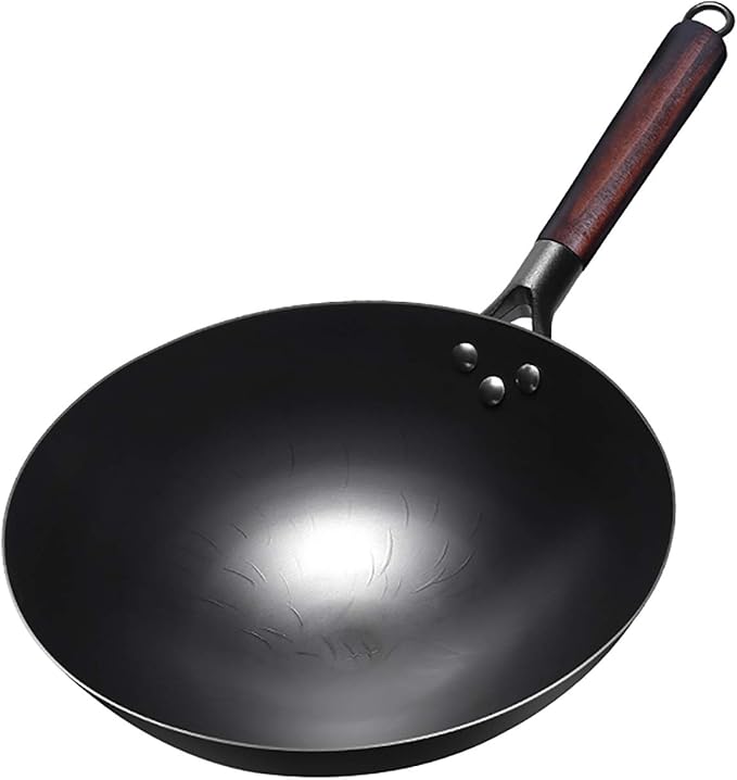 Stainless Steel Nonstick Wok – Durable, Scratch-Resistant &amp; Versatile Cooking Essential (Honeycomb & Plain Design)