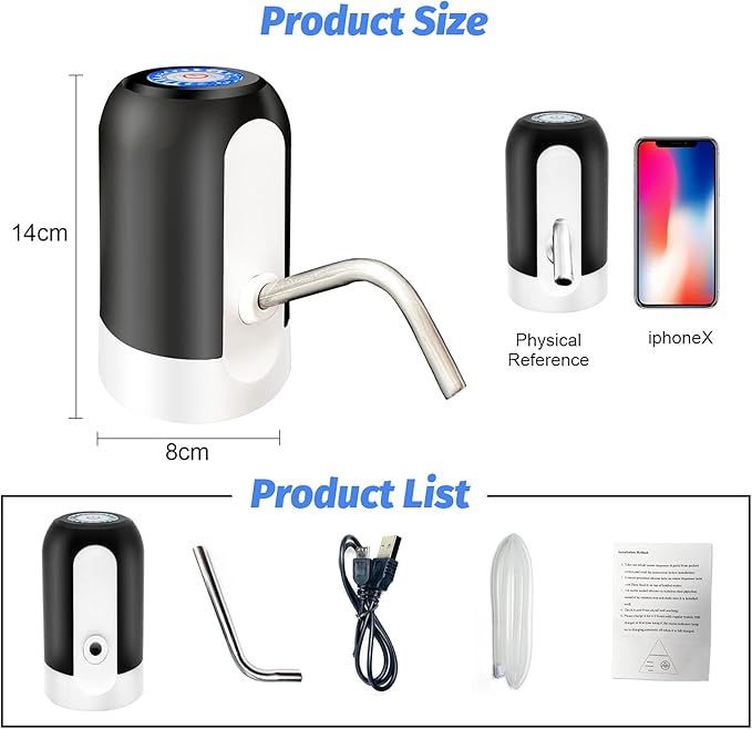Charging Portable Water Dispenser for Office, Home, Camping, Kitchen..