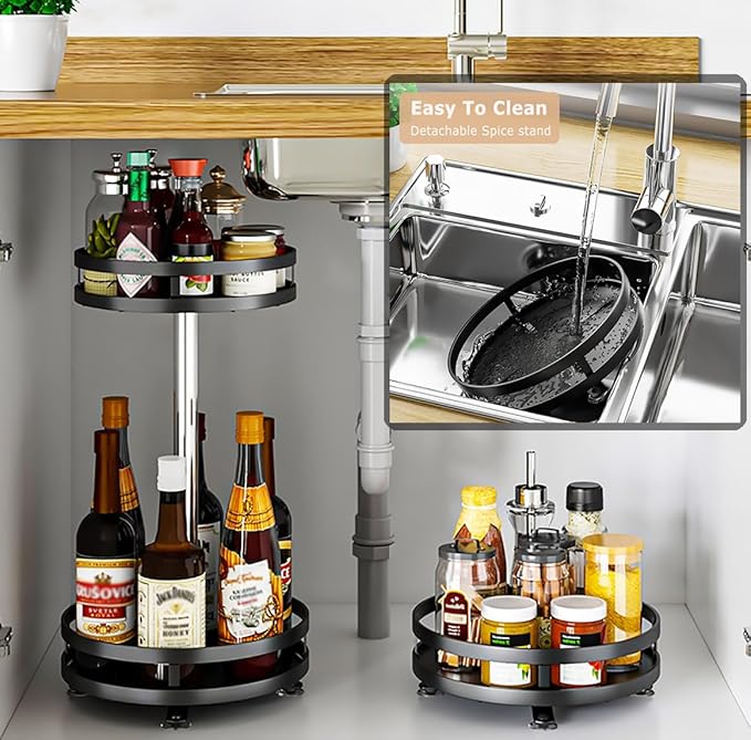 Spice Rack Organizer, 2 Tier Kitchen Spice Rack