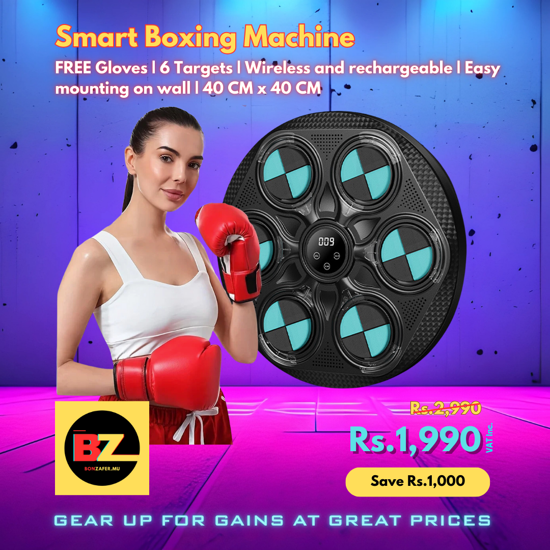 Smart Boxing: Wall Mounted Electronic Music Boxing Pad with Boxing Gloves & Bluetooth