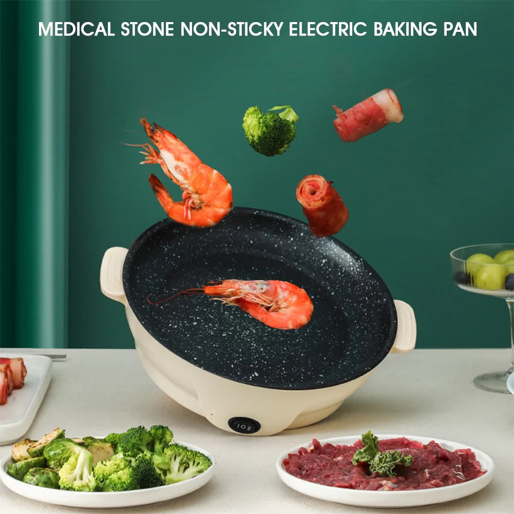 Electric Frying Pan (Pink)